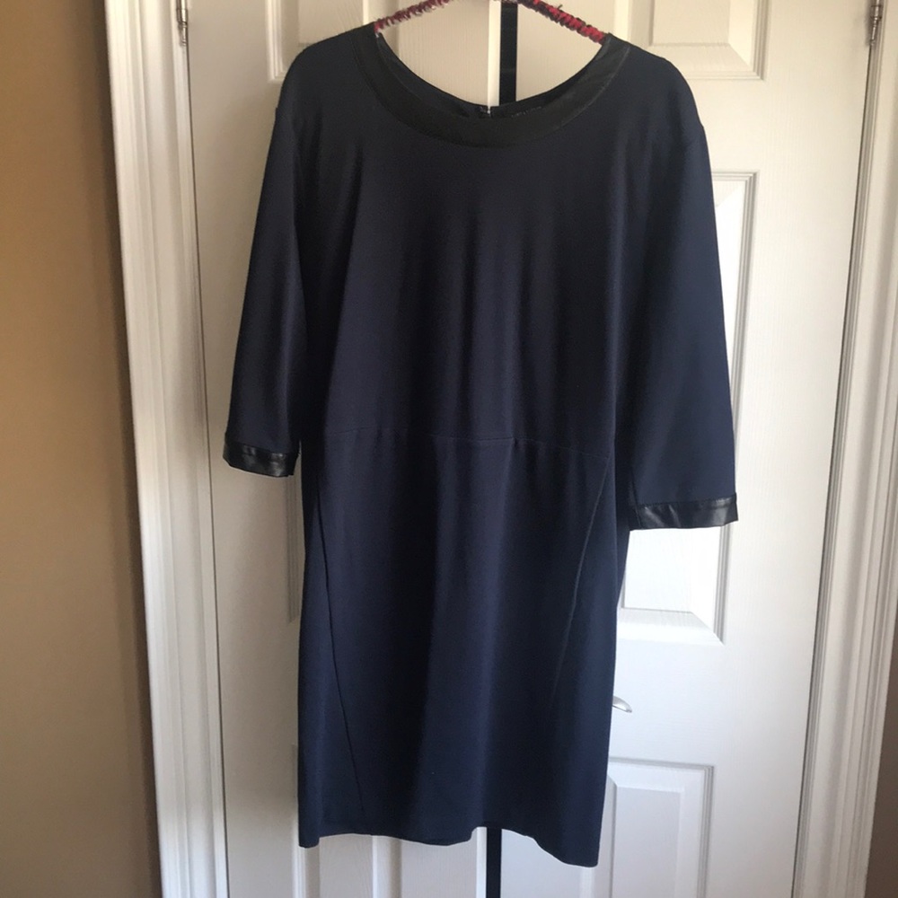 Lord & Taylor Navy Blue Dress